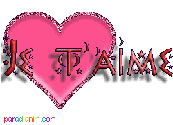 Gif animé je t'aime en rose